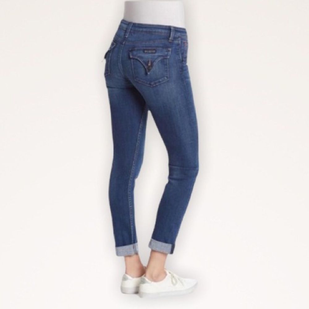 HUDSON Rolled Cuff Cropped Ankle Skinny Jeans